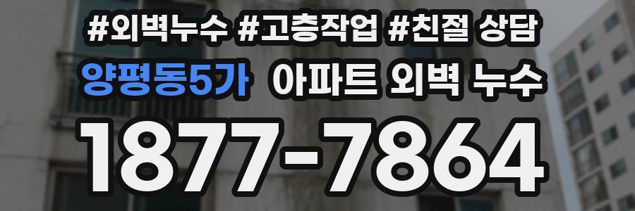 양평동5가 아파트 외벽 누수