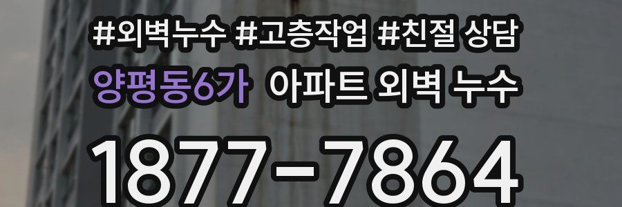 양평동6가 아파트 외벽 누수