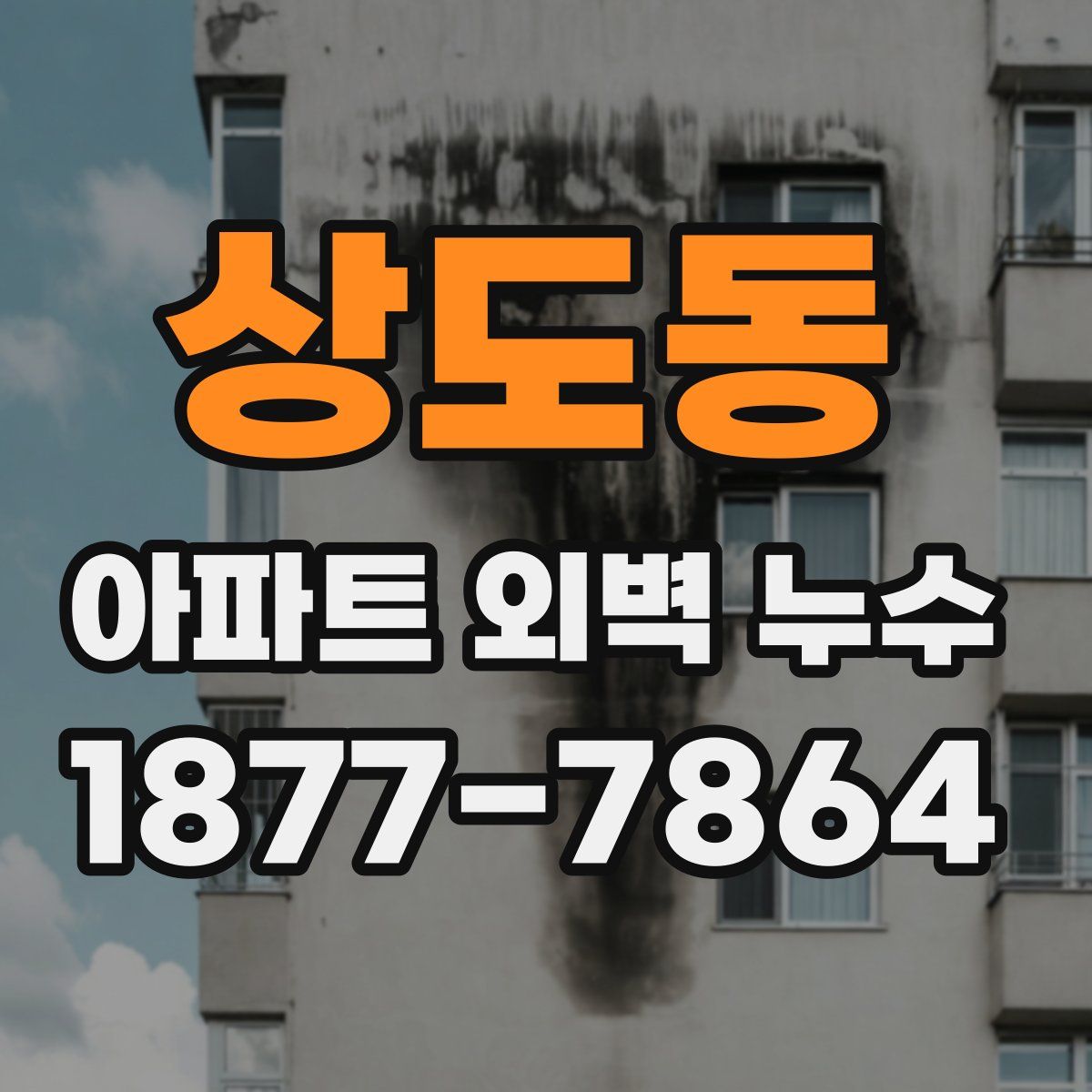 상도동 아파트 외벽 누수