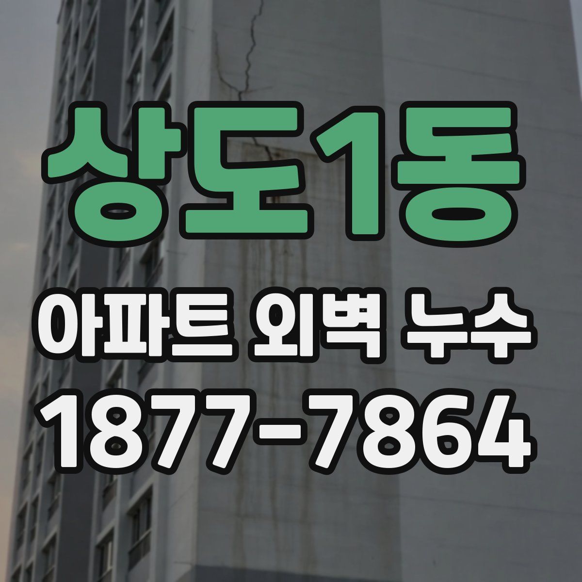 상도1동 아파트 외벽 누수