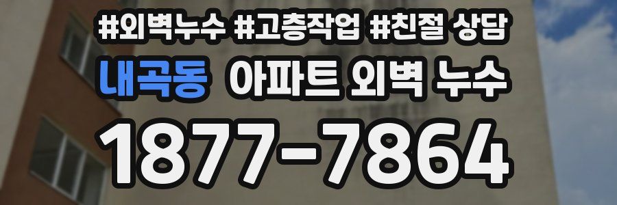 내곡동 아파트 외벽 누수