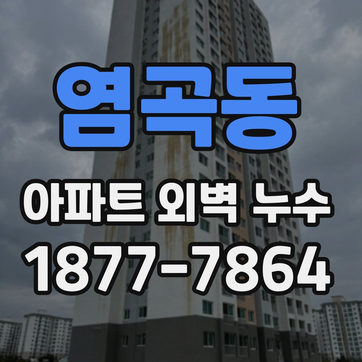 염곡동 아파트 외벽 누수