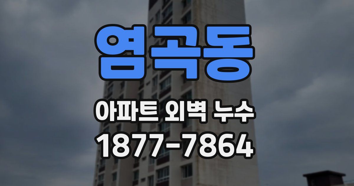 염곡동 아파트 외벽 누수