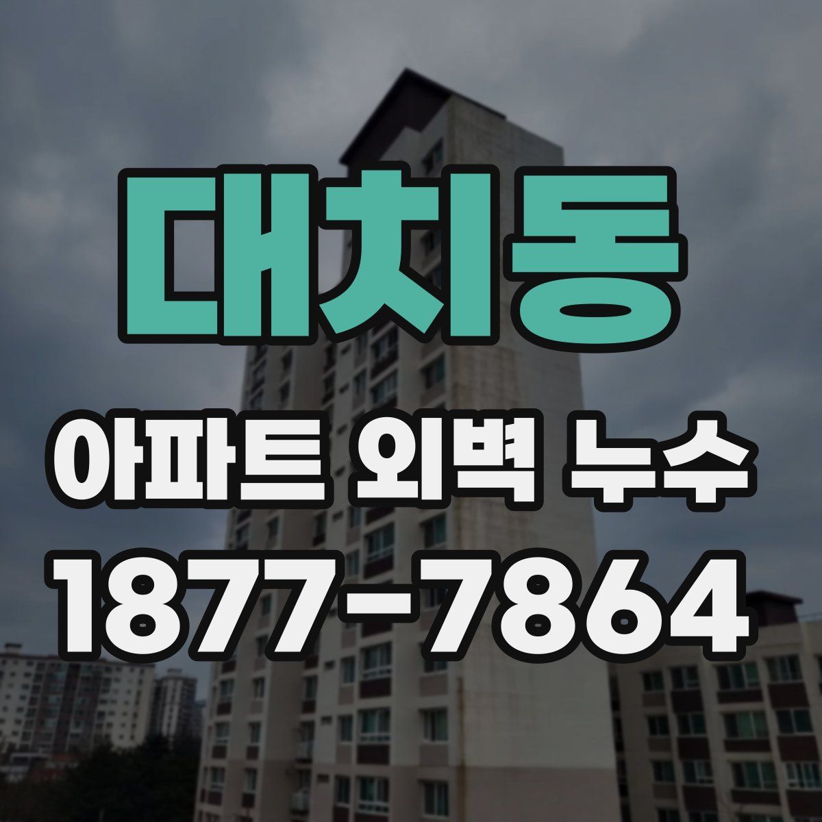 대치동 아파트 외벽 누수