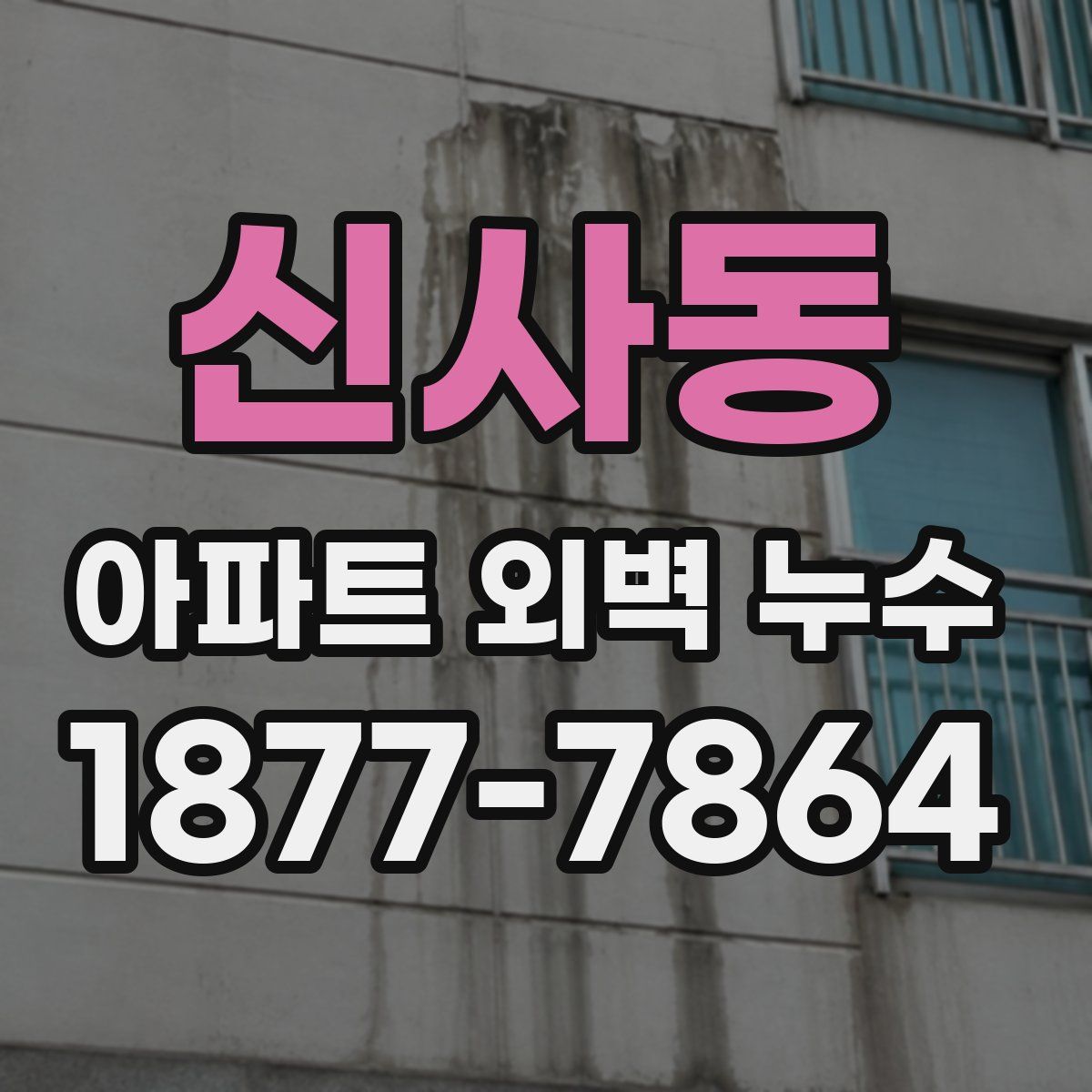신사동 아파트 외벽 누수