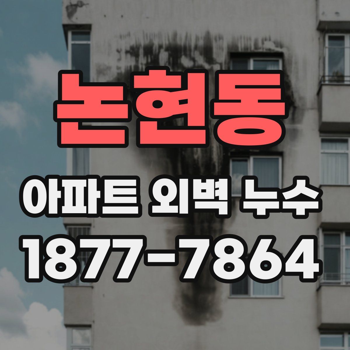 논현동 아파트 외벽 누수
