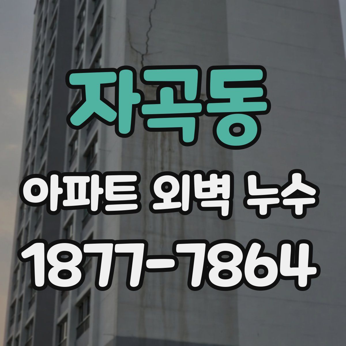 자곡동 아파트 외벽 누수