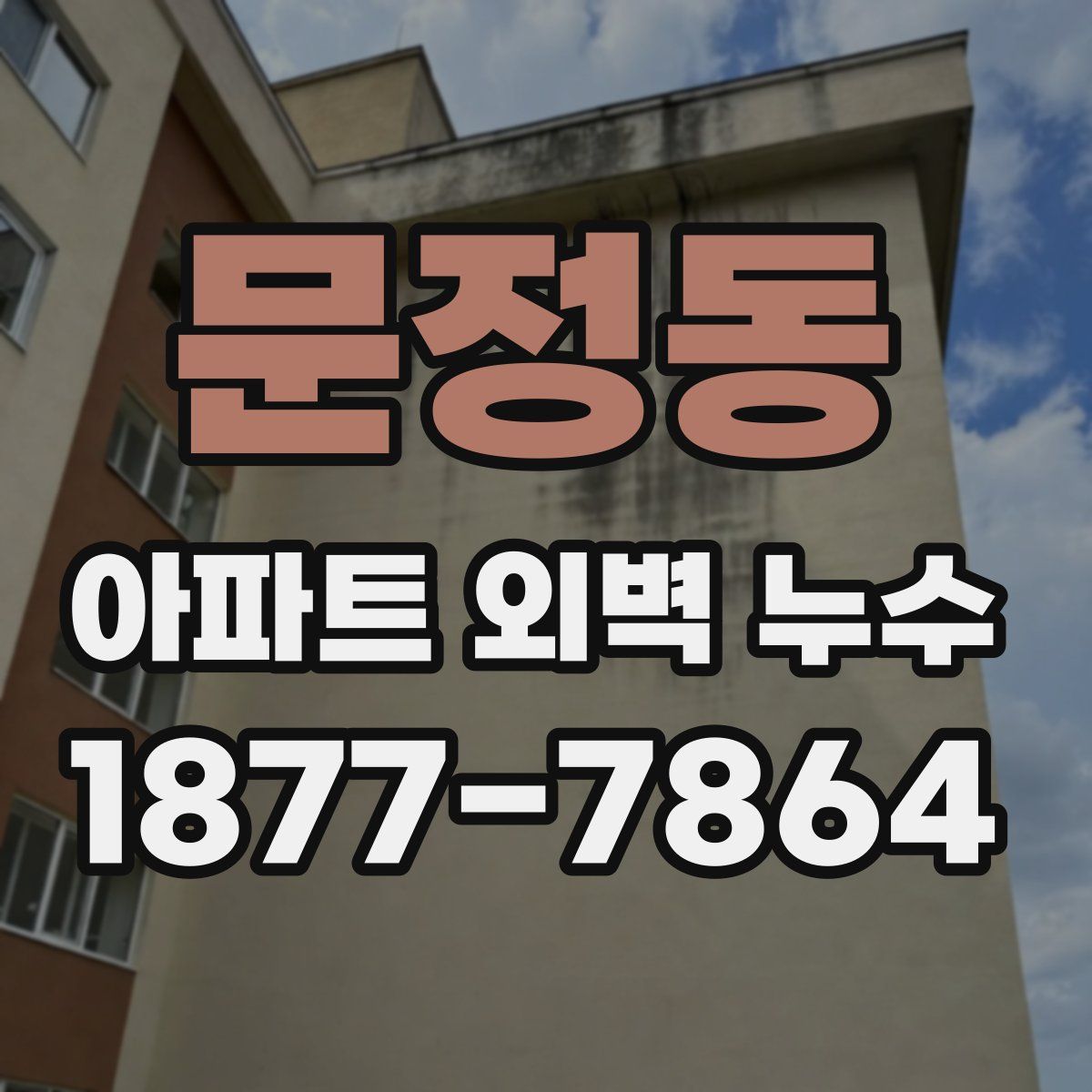 문정동 아파트 외벽 누수