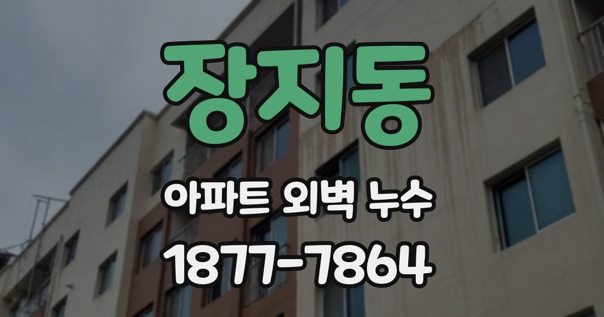 장지동 아파트 외벽 누수