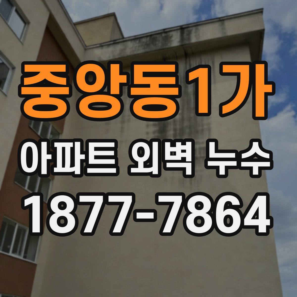 중앙동1가 아파트 외벽 누수