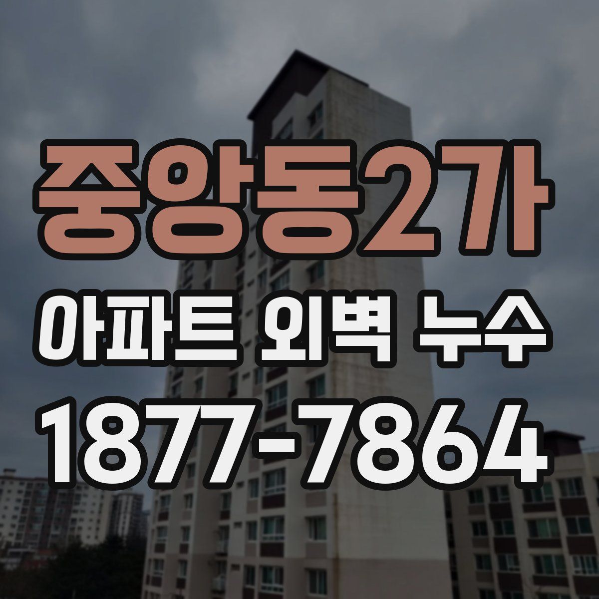 중앙동2가 아파트 외벽 누수