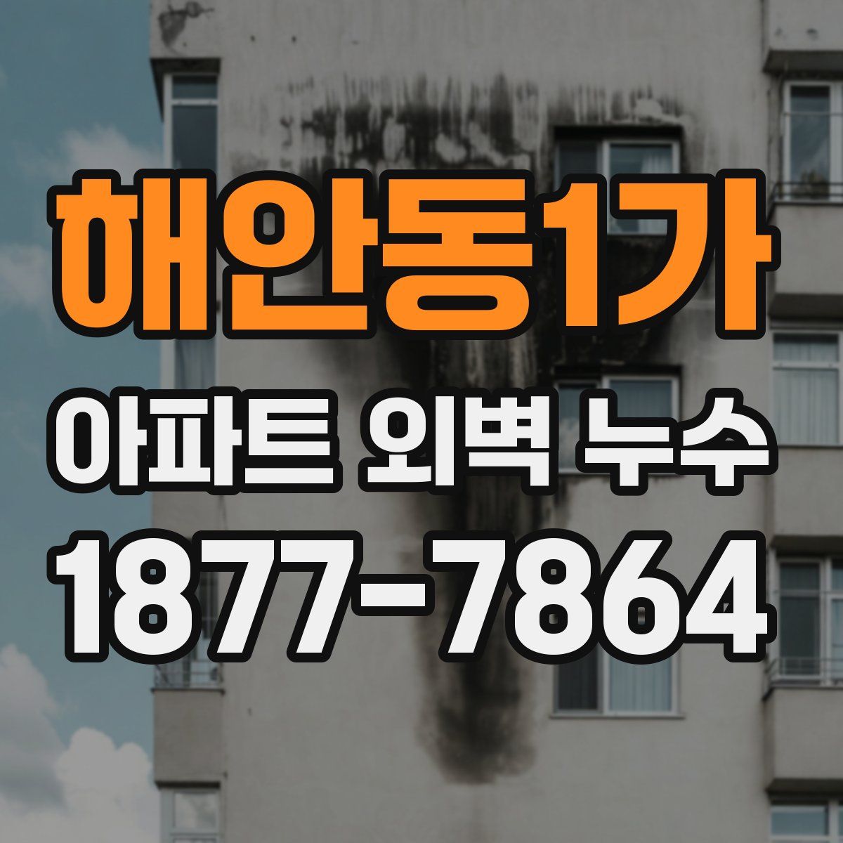 해안동1가 아파트 외벽 누수