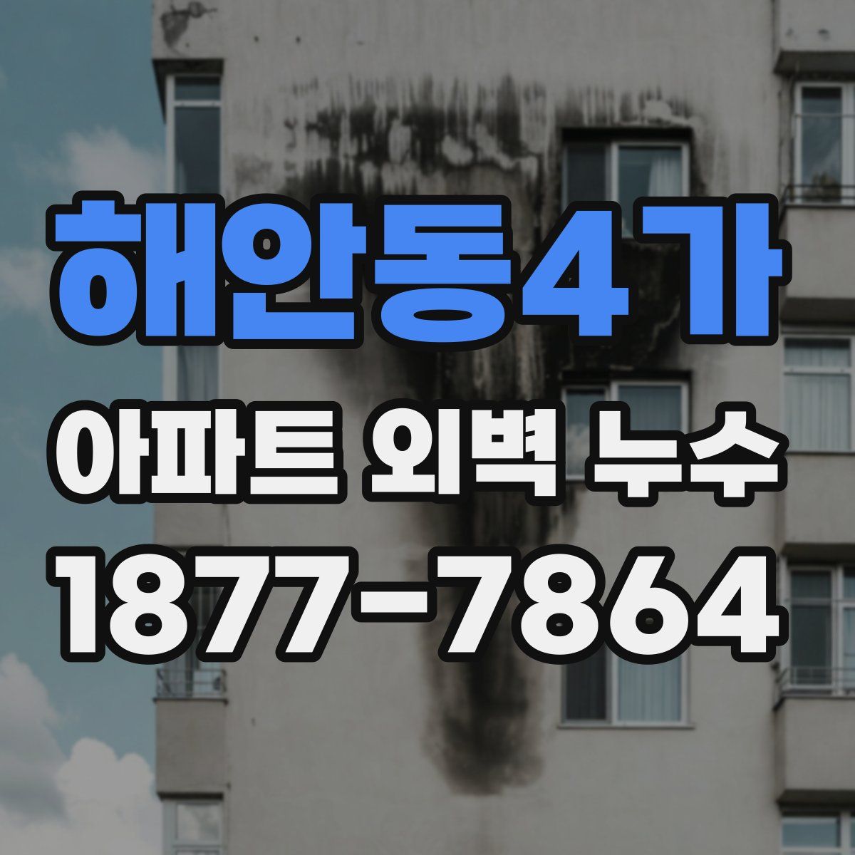 해안동4가 아파트 외벽 누수