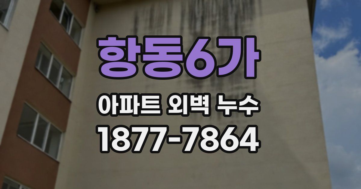 항동6가 아파트 외벽 누수