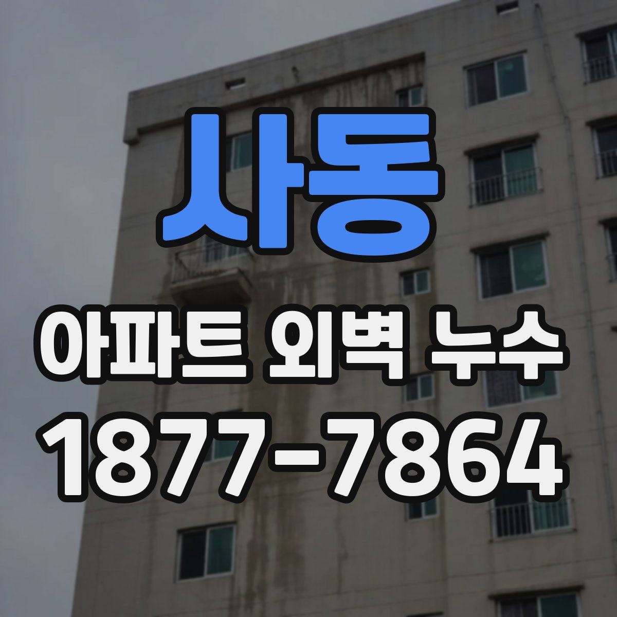 사동 아파트 외벽 누수