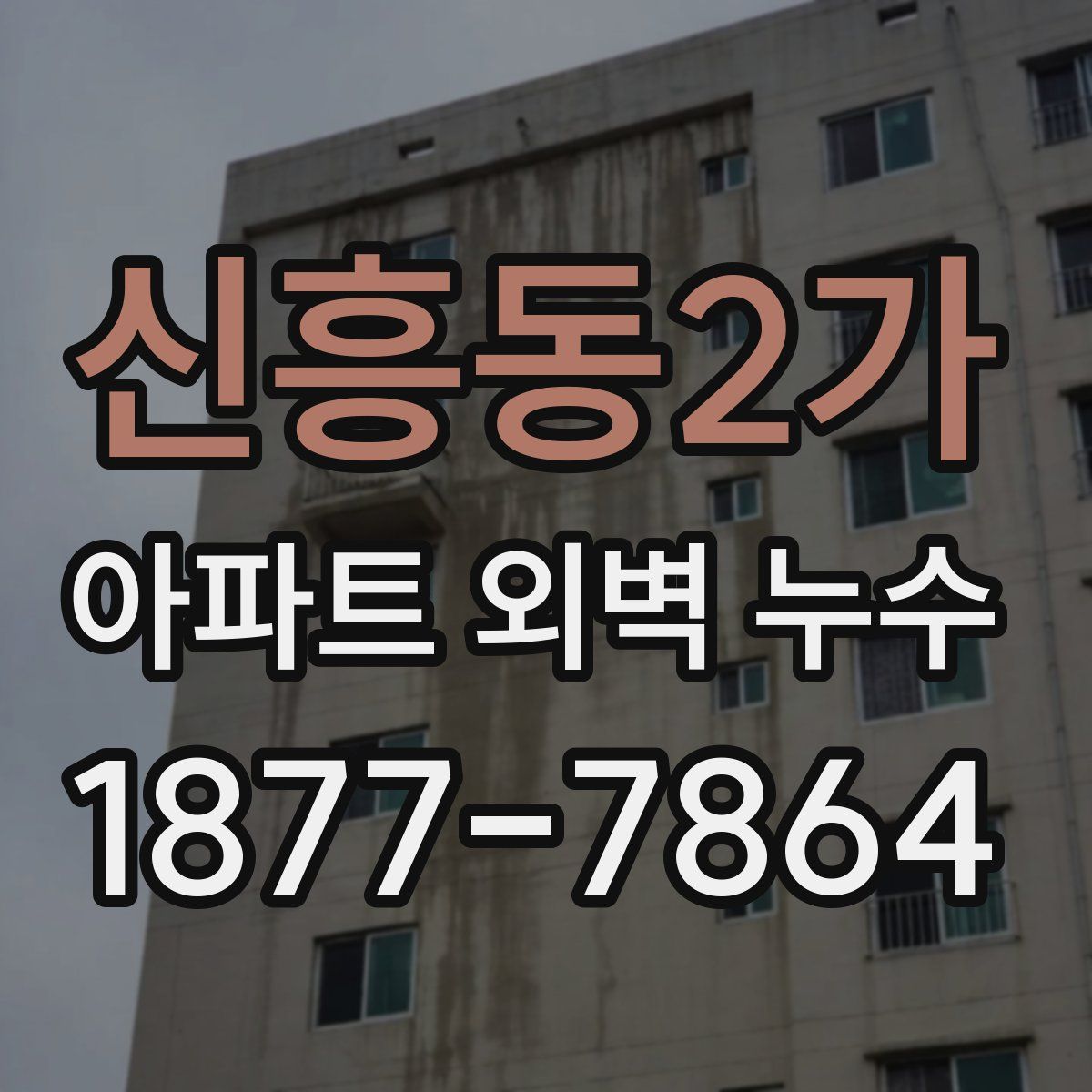 신흥동2가 아파트 외벽 누수