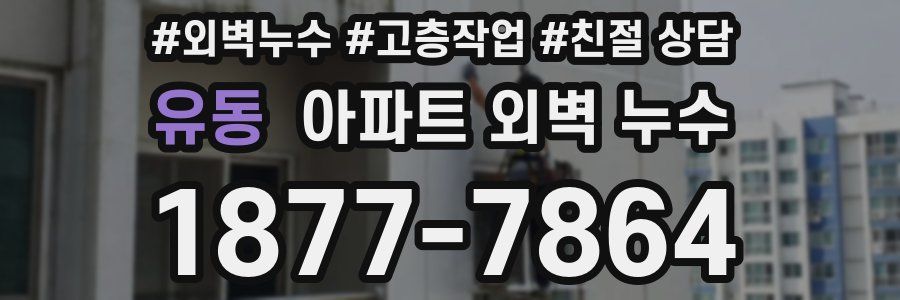 유동 아파트 외벽 누수