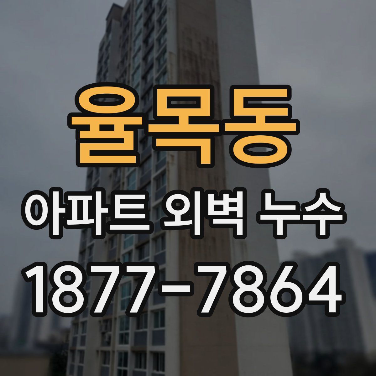 율목동 아파트 외벽 누수