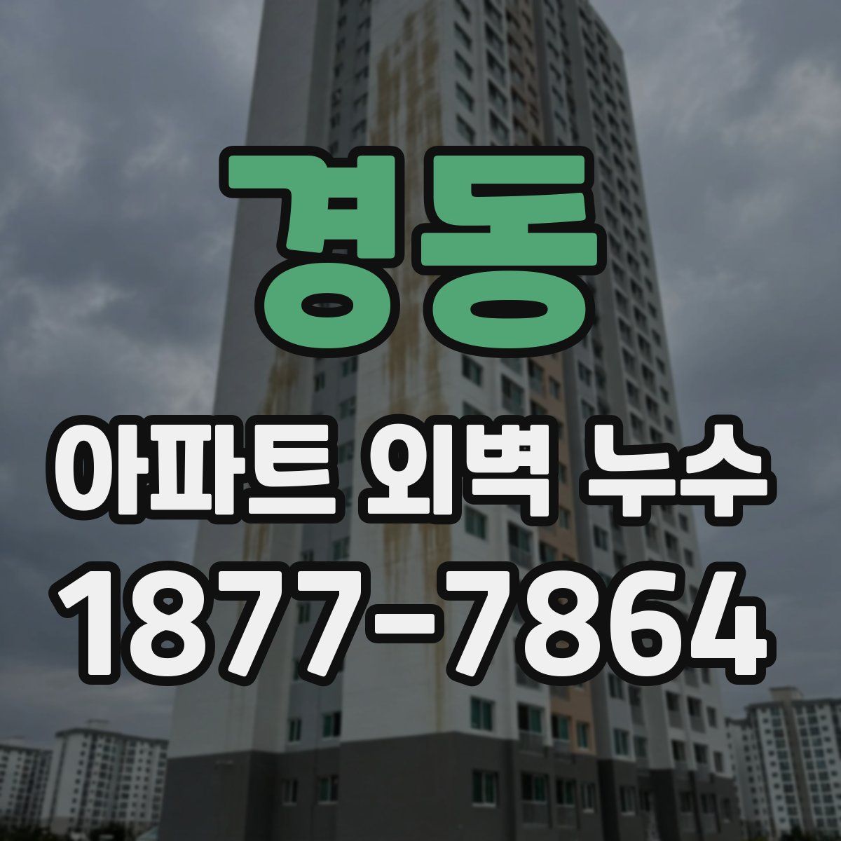 경동 아파트 외벽 누수