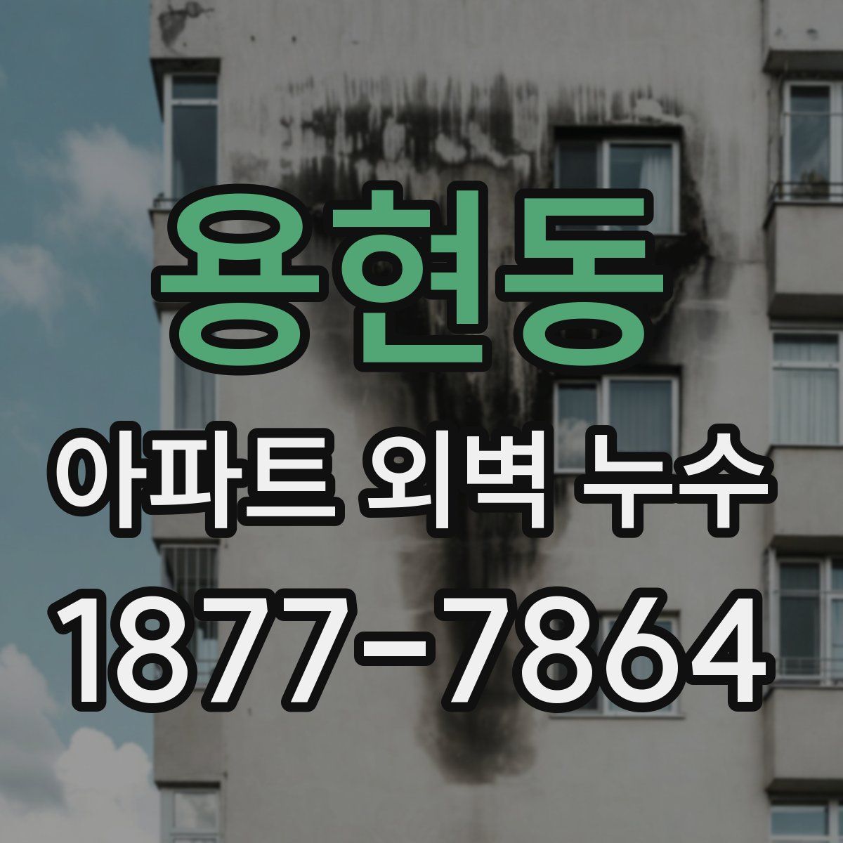 용현동 아파트 외벽 누수