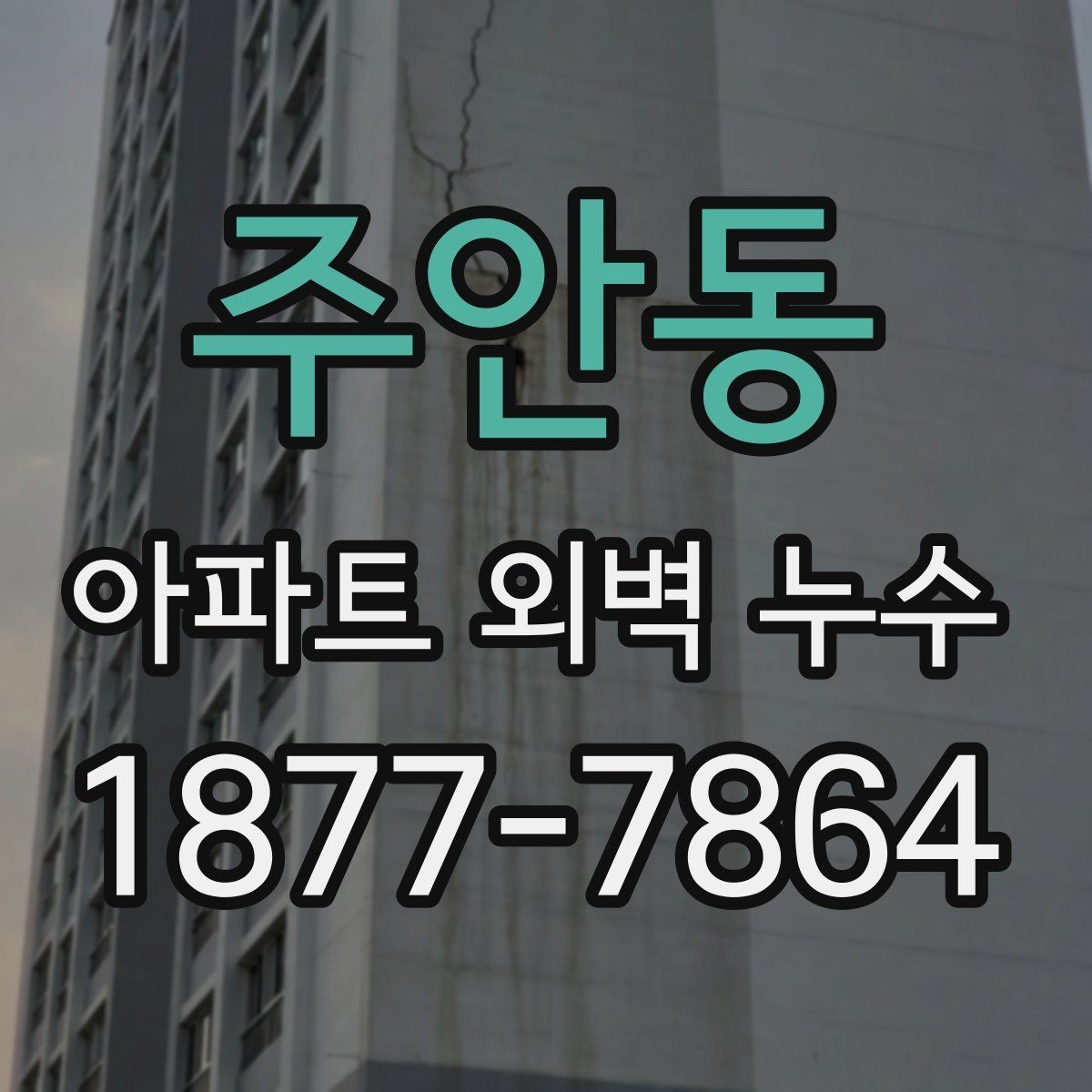 주안동 아파트 외벽 누수 발생 시 임시 조치가 필요한 경우