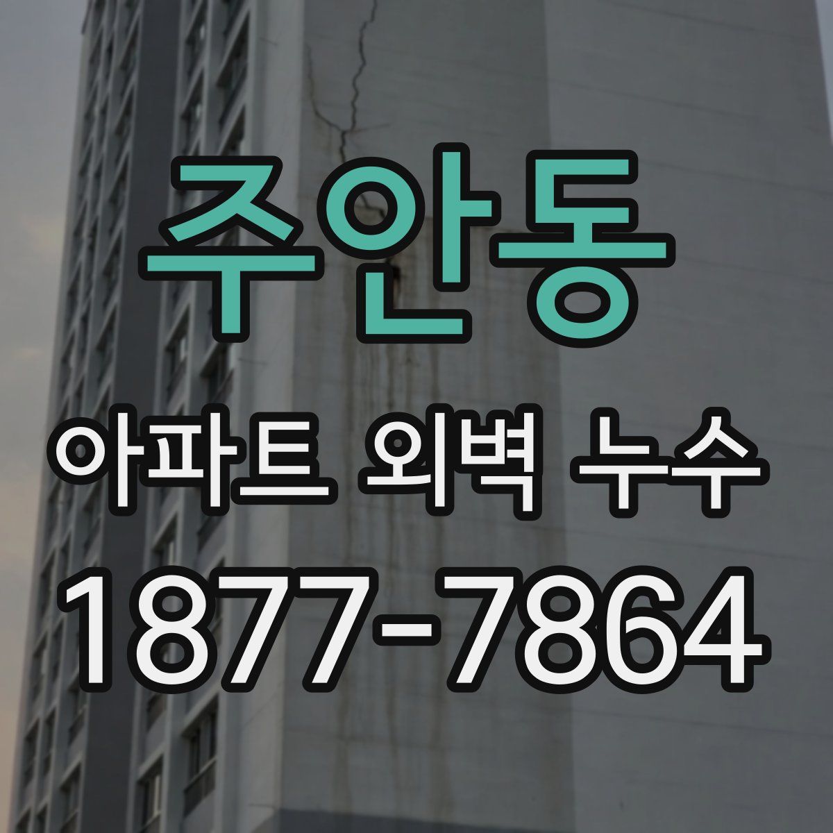 주안동 아파트 외벽 누수
