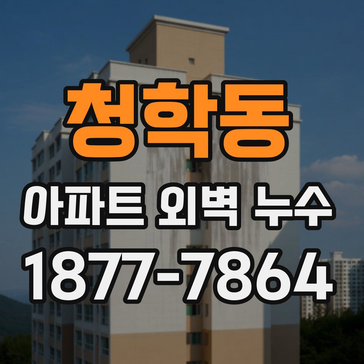 청학동 아파트 외벽 누수