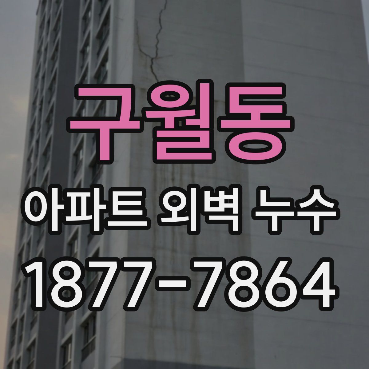 구월동 아파트 외벽 누수
