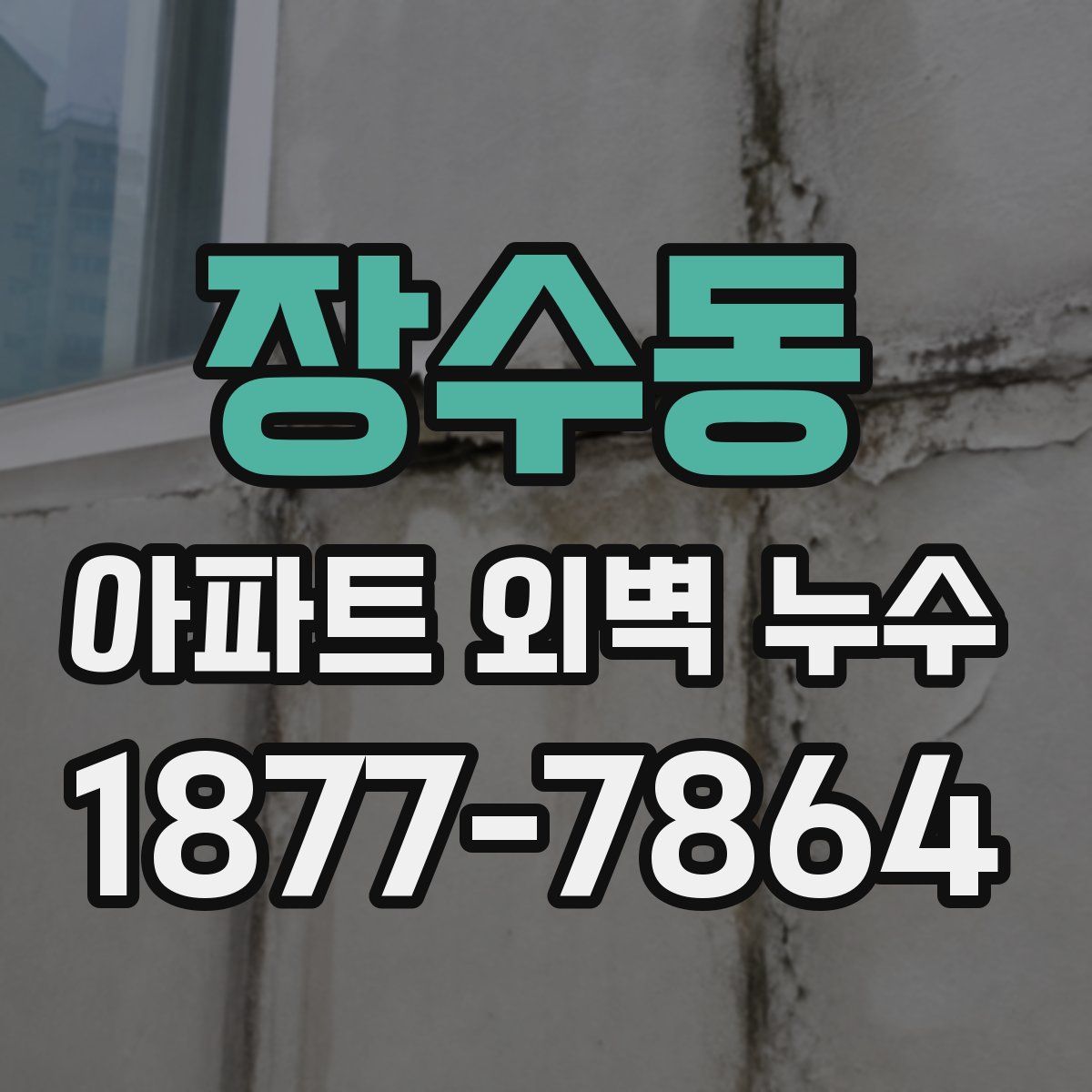 장수동 아파트 외벽 누수