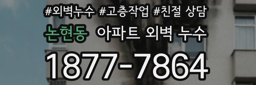 논현동 아파트 외벽 누수
