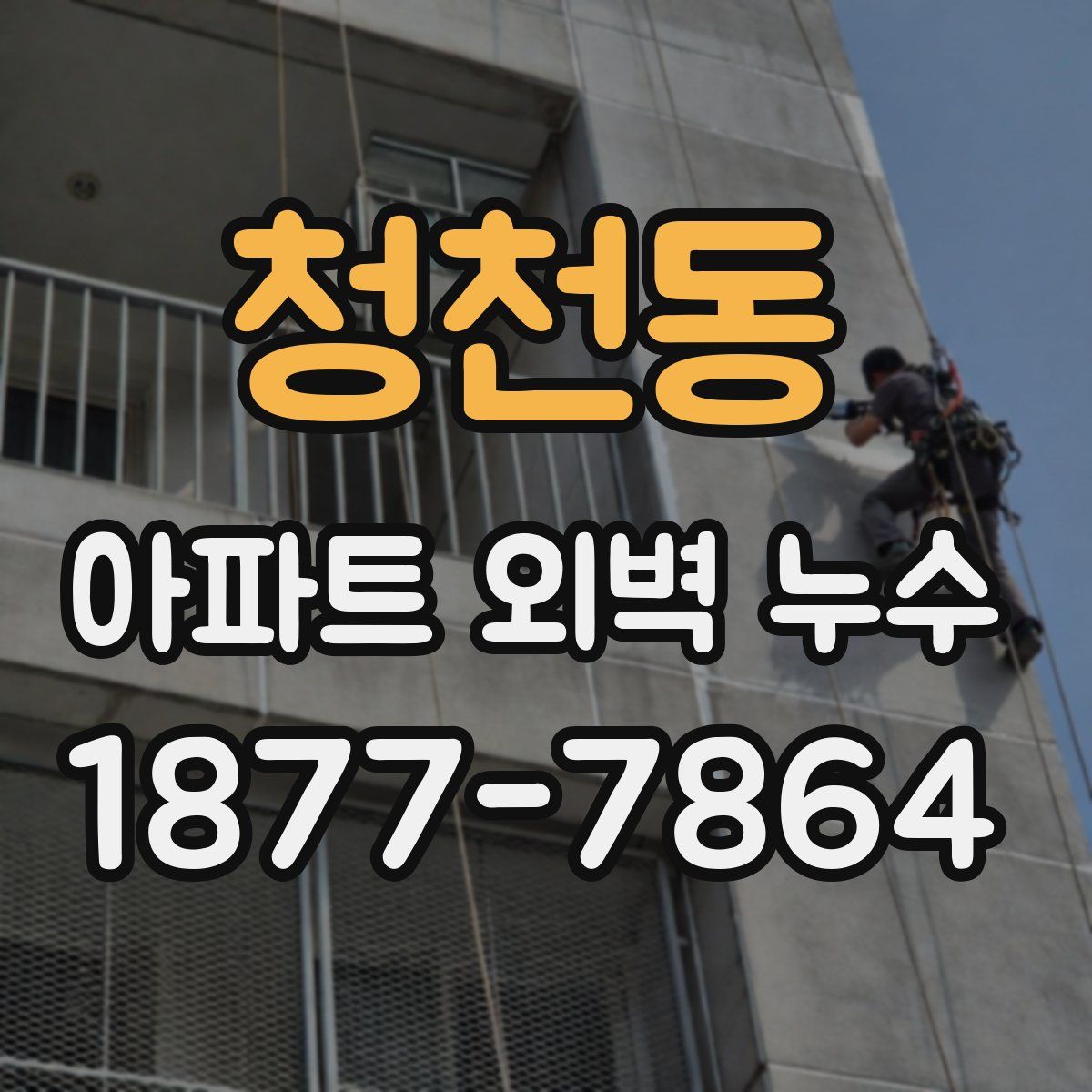 청천동 아파트 외벽 누수