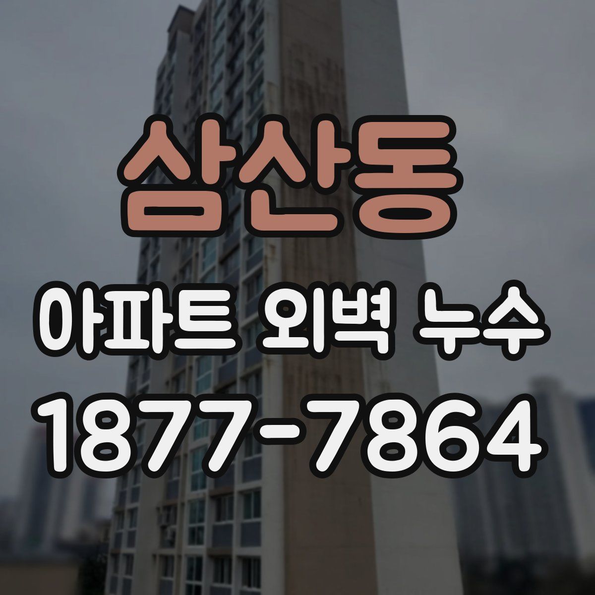 삼산동 아파트 외벽 누수