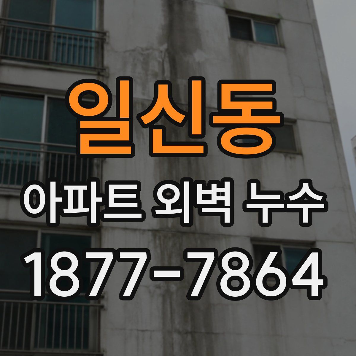 일신동 아파트 외벽 누수