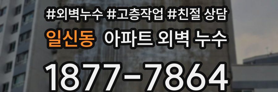 일신동 아파트 외벽 누수