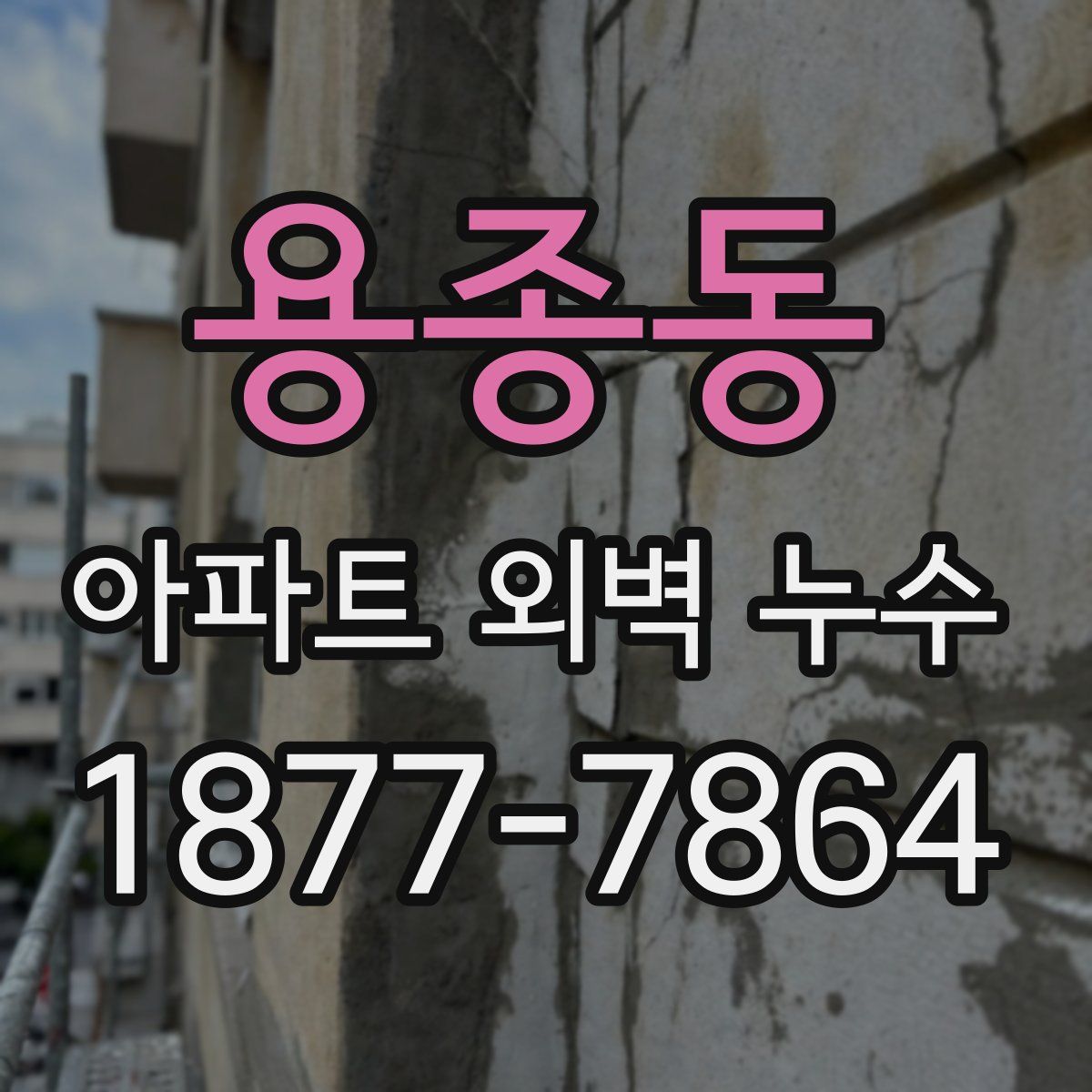 용종동 아파트 외벽 누수