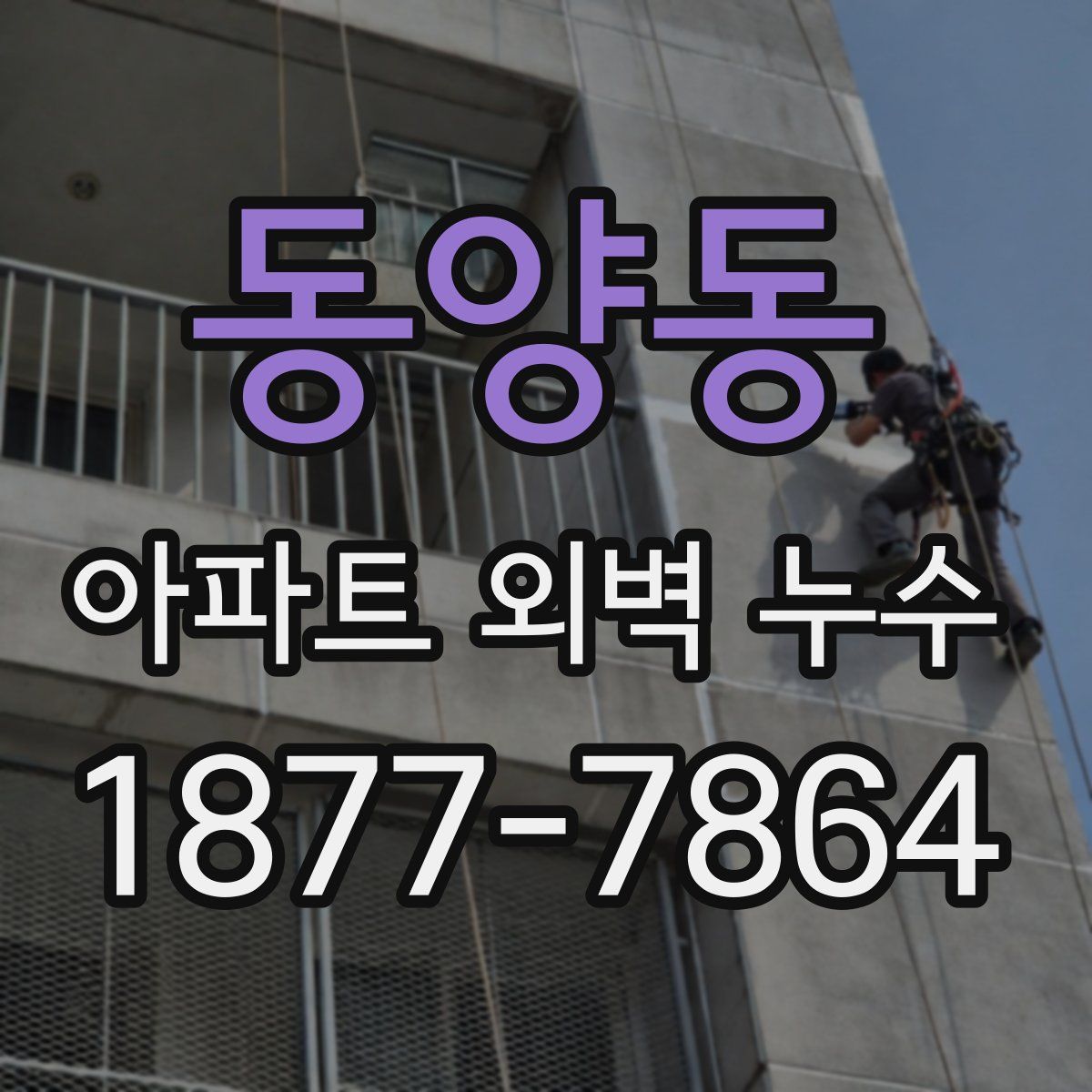 동양동 아파트 외벽 누수