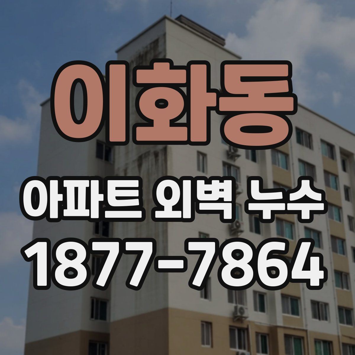 이화동 아파트 외벽 누수 세대 내부 피해를 줄이는 방법
