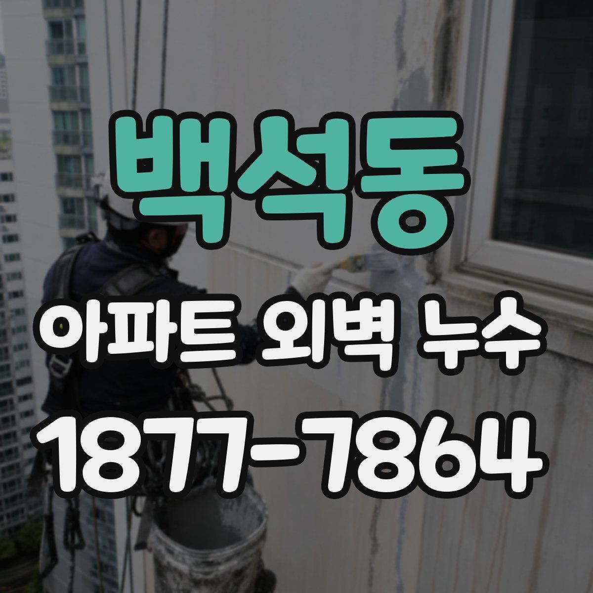 백석동 아파트 외벽 누수