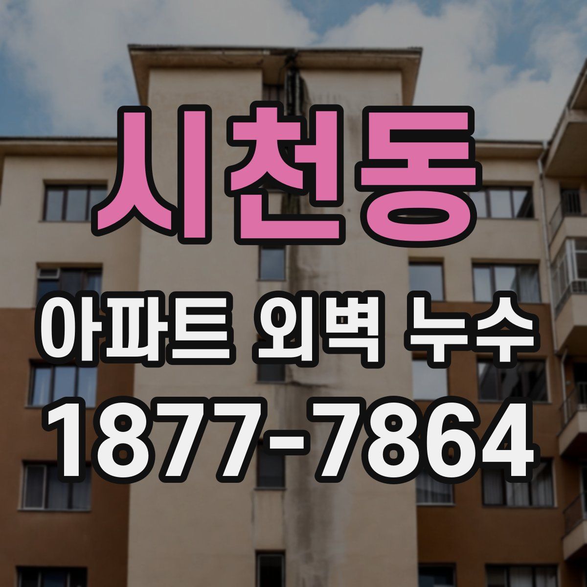 시천동 아파트 외벽 누수