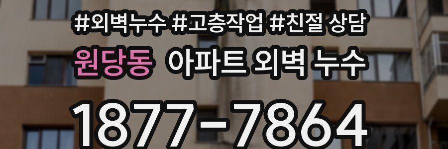 원당동 아파트 외벽 누수