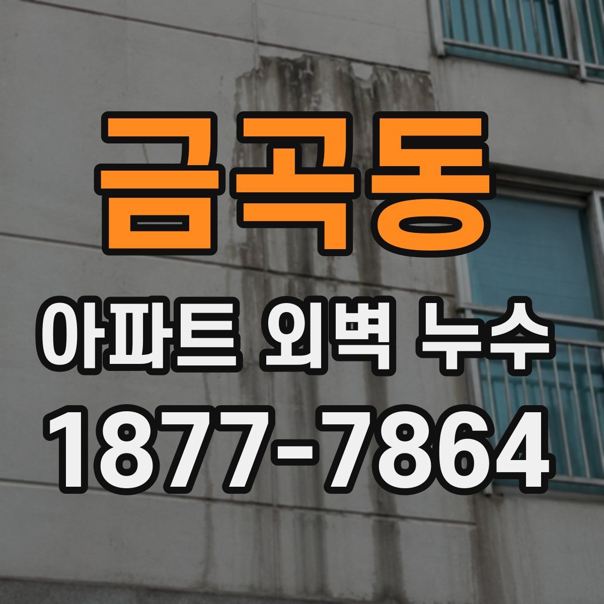 금곡동 아파트 외벽 누수