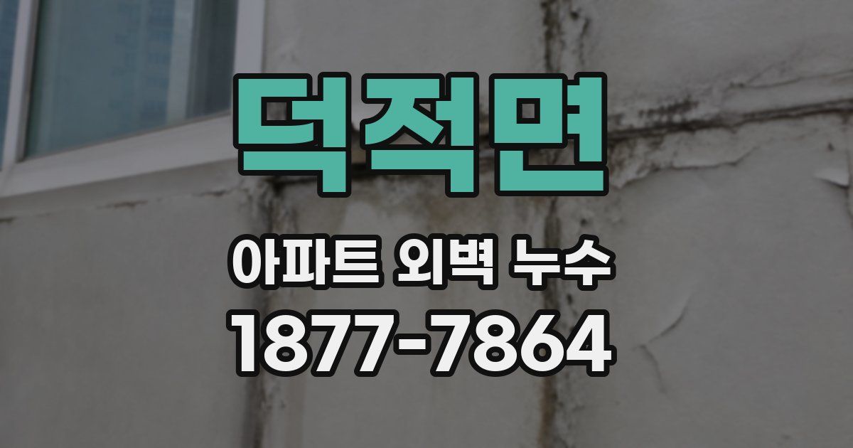 덕적면 아파트 외벽 누수