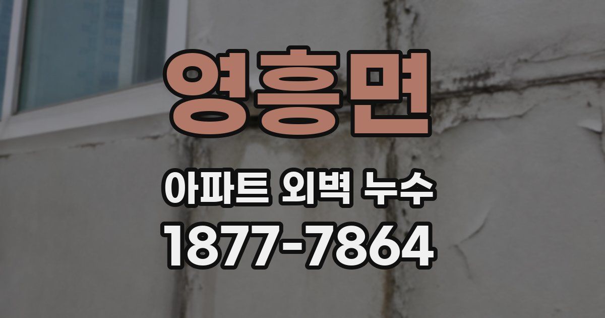 영흥면 아파트 외벽 누수