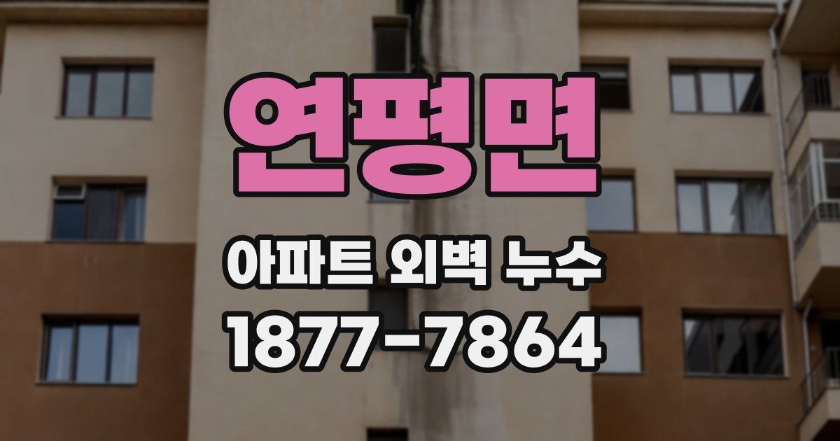 연평면 아파트 외벽 누수