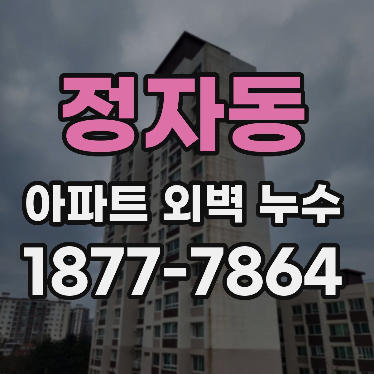 정자동 아파트 외벽 누수