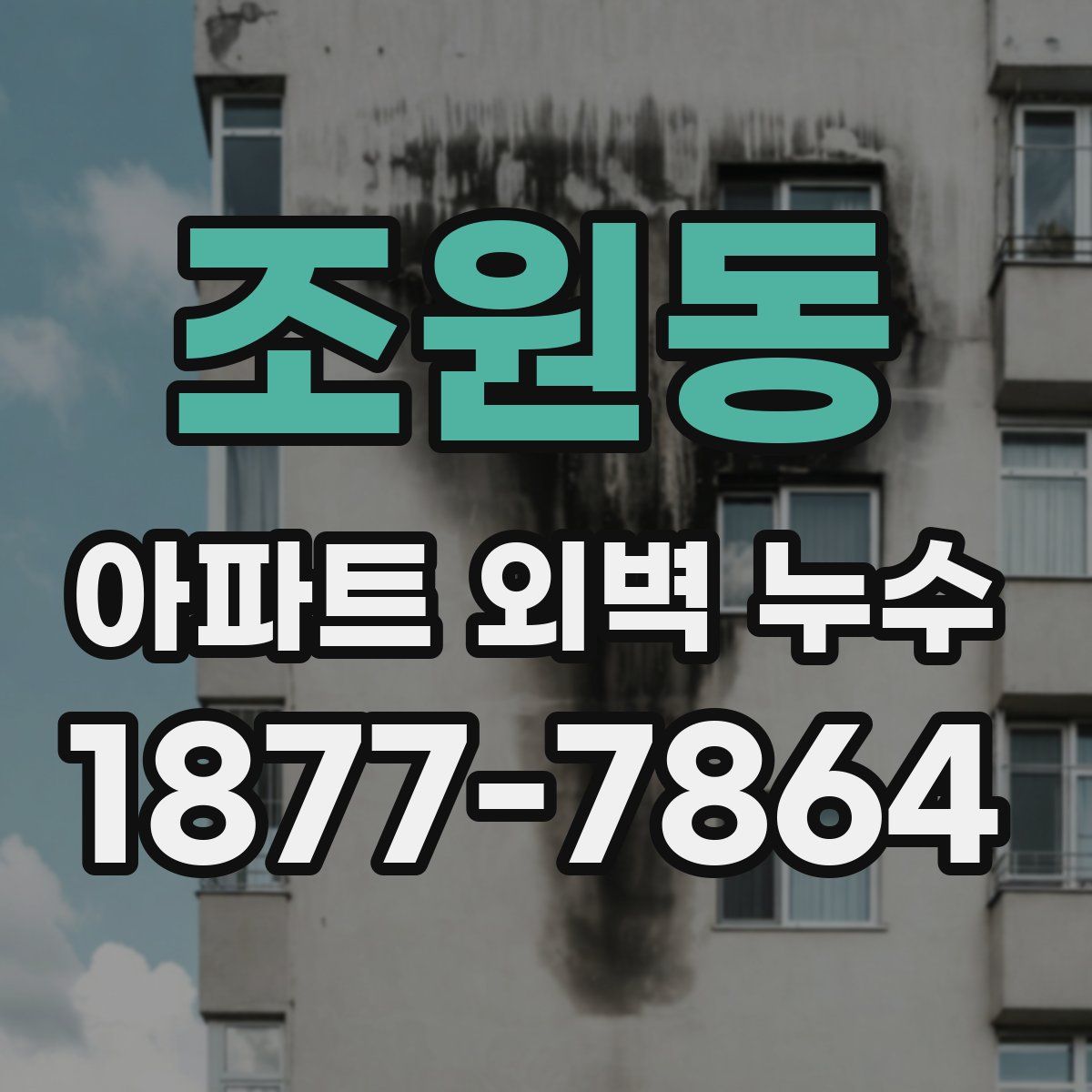 조원동 아파트 외벽 누수