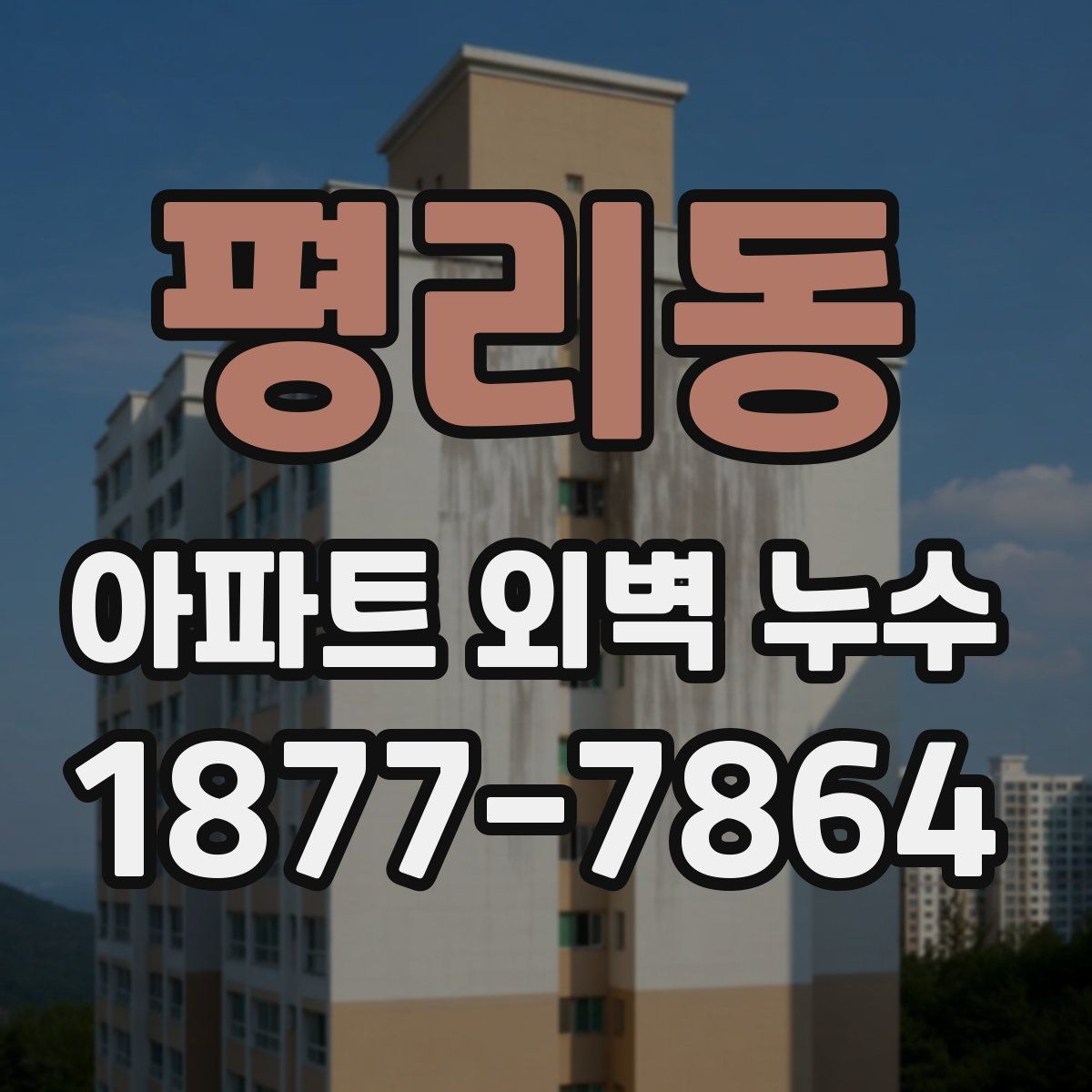 평리동 아파트 외벽 누수