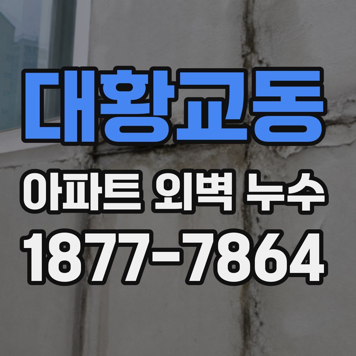 대황교동 아파트 외벽 누수