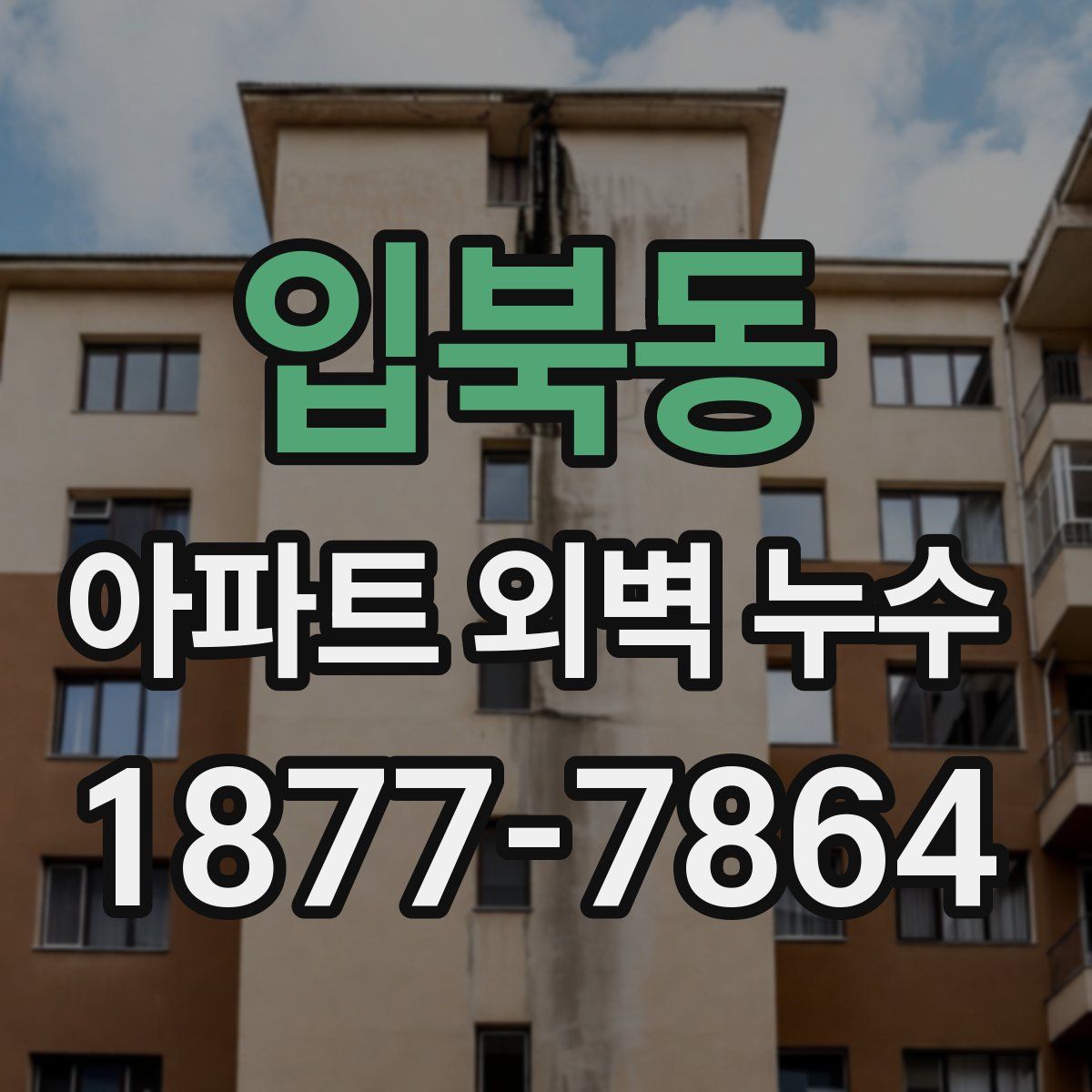 입북동 아파트 외벽 누수