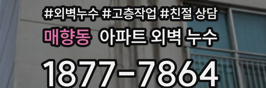 매향동 아파트 외벽 누수